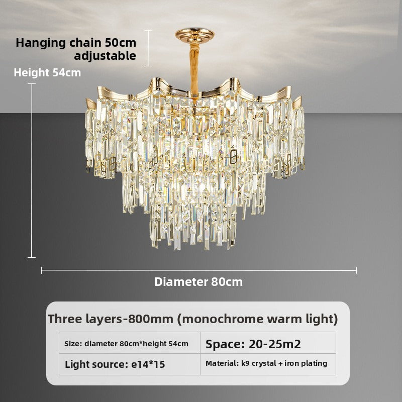 HEIKESZ New French Chandelier Crystal Ceiling Light for Dining Room Living Room Hall Hotel Wedding Luxury Villa Lighting Manufacturer