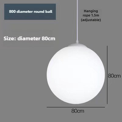 HEIKESZ Simple modern restaurant ball chandelier single head round bar clothing store staircase aisle shopping mall large ball lamp lighting fixtures for celling lights
