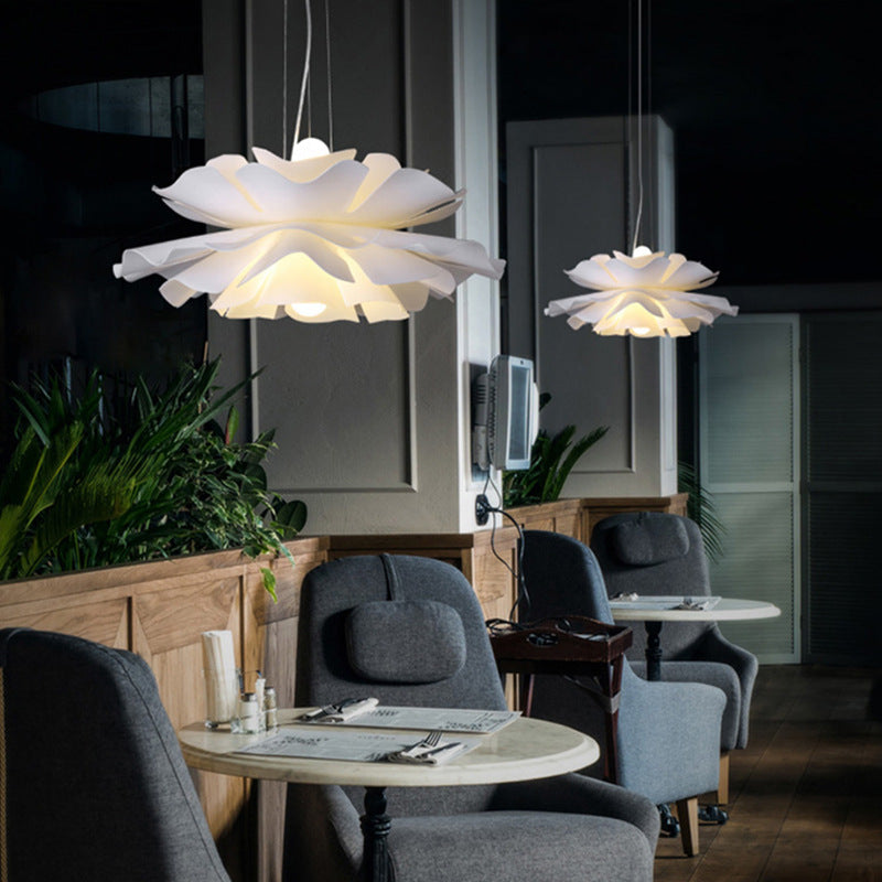 HEIKESZ Nordic Modern Minimalist Creative Flower Internet Celebrity Clothing Store Ins Girl Cozy Restaurant Bedroom Pine Ceiling Light