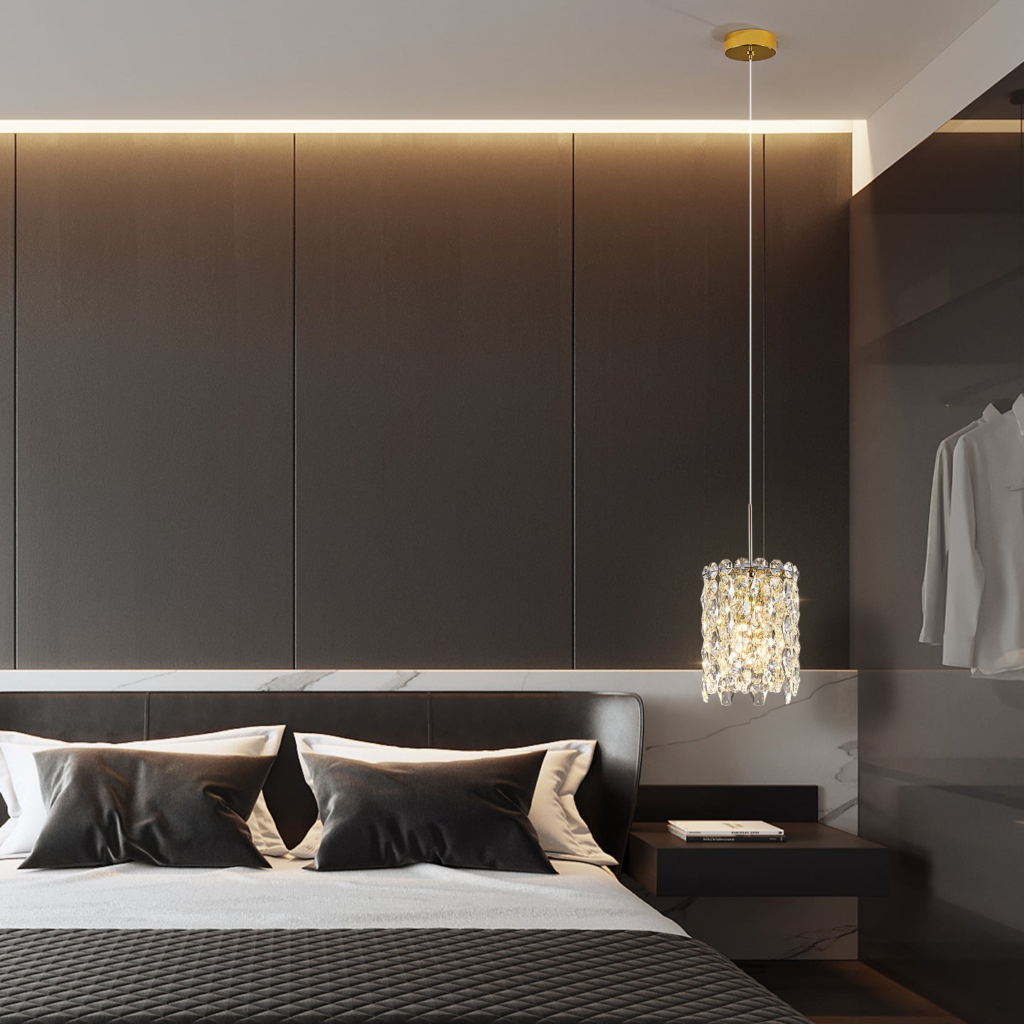HEIKESZ Elegant Minimalist Ceiling Lighting Creative Pendant Lamp for Bedroom Bar Restaurant Designer Decor Lighting