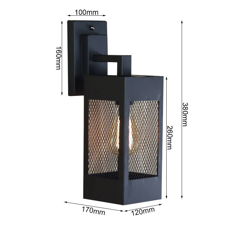 HEIKESZ American Retro Industrial Style Decoration Wall Lamp Bar Restaurant and Cafe Internet Coffee Corridor Aisle Balcony Iron Craft Wall Lamp