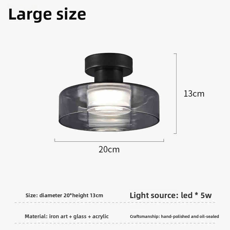 HEIKESZ Italian Minimalist Ceiling Light Modern Nordic Glass Pendant Lamp for Bedroom Dining Room and Bar