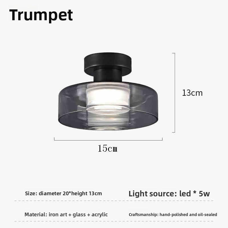 HEIKESZ Italian Minimalist Ceiling Light Modern Nordic Glass Pendant Lamp for Bedroom Dining Room and Bar
