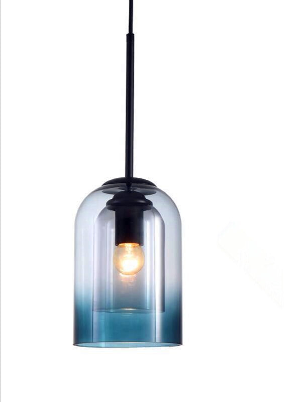 HEIKESZ Nordic Industrial Chandelier Creative Long Line Glass Pendant Light for Living Room Bedroom Restaurant Warm Lighting Ceiling Lamp