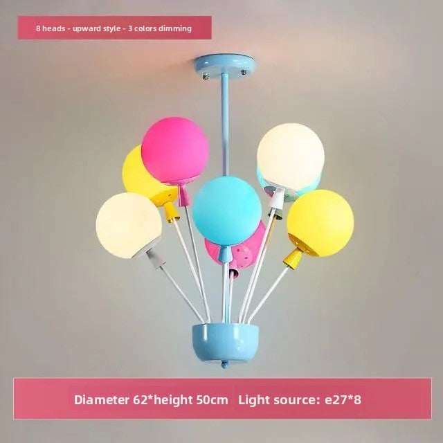 HEIKESZ Balloon Ceiling Light for Kids Room Cartoon LED Lamp for Boys Girls Bedroom Nursery Princess Decor