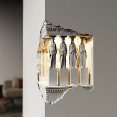 Gypsum Induction Night Light Bedside Corridor Aisle Gypsum Lamp Embedded Corner Plaster Wall Lamp B &amp; B Ambience Light