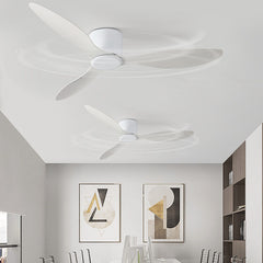 HEIKESZ Large Wind Retro Remote Control Ceiling Fan for Living Room Dining Room Bedroom Simple European Style Fan Lamp Household Chandelier