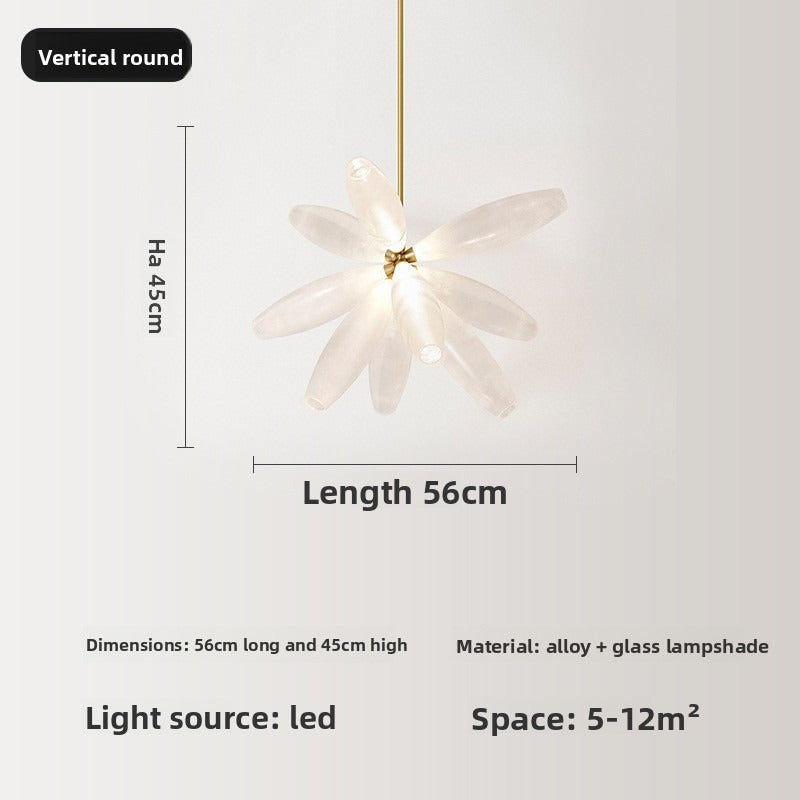 HEIKESZ Nordic Creative Glass Pendant Light Modern Minimalist Dining Room Ceiling Lamp Designer Restaurant Lighting Stylish Bar Hanging Lamp for Living Room