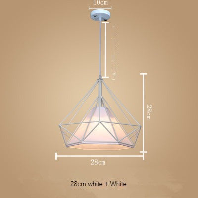 HEIKESZ Nordic Style Restaurant Chandelier Modern Minimalist Restaurant Dining Table Leisure Bar Creative Coffee Tea Shop Diamond Chandelier LED Light for Bedroom Night Aesthetic Room Lamp