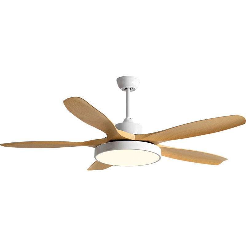 HEIKESZ Simple Nordic Ceiling Fan Light 48 52 60 Inch Large Wind Remote Control Frequency Conversion for Household Living Room