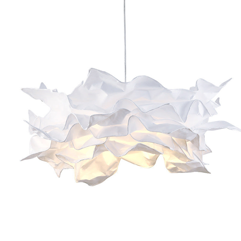HEIKESZ Paper Art Cloud Flower Chandelier Creative Cloud Lamp for Bedroom Dining Room Shop Bar Decoration Simple Art Design