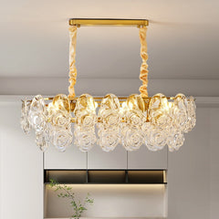 HEIKESZ French light luxury living room chandelier modern hall main light 2024 new creative cream wind rose dining room light lamp light fixtures for celling light