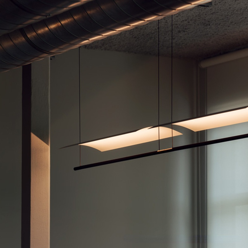 HEIKESZ Modern Chandelier Minimalist Design LED Ceiling Light for Restaurant Bar Living Room Bedroom Kitchen Island Hanging Lamp