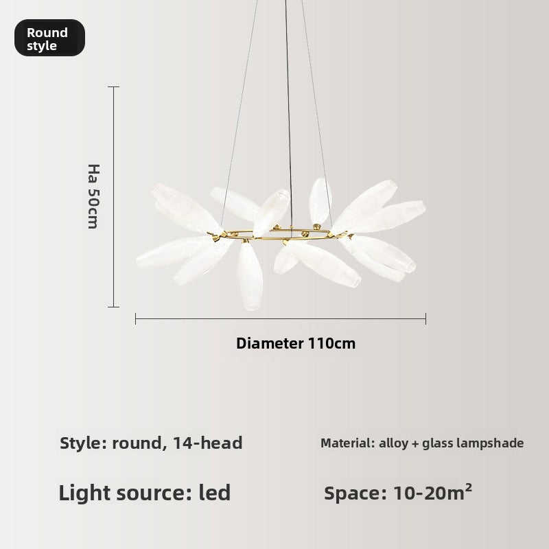 HEIKESZ Nordic Creative Glass Pendant Light Modern Minimalist Dining Room Ceiling Lamp Designer Restaurant Lighting Stylish Bar Hanging Lamp for Living Room