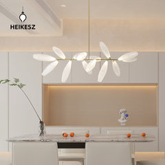 HEIKESZ Nordic Creative Glass Pendant Light Modern Minimalist Dining Room Ceiling Lamp Designer Restaurant Lighting Stylish Bar Hanging Lamp for Living Room
