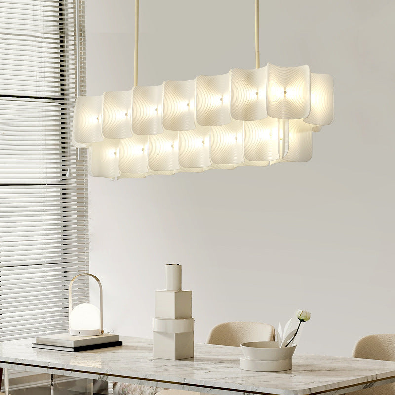 HEIKESZ Japanese wabi wind living room dining room chandelier French cream wind light luxury bedroom simple 2024 new Zhongshan lamp light fixtures for celling light