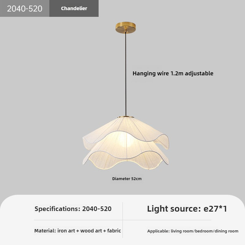 HEIKESZ Advanced cream wind chandelier living room light master light bedroom light Nordic simple warm romantic master bedroom lamp light fixtures for celling light