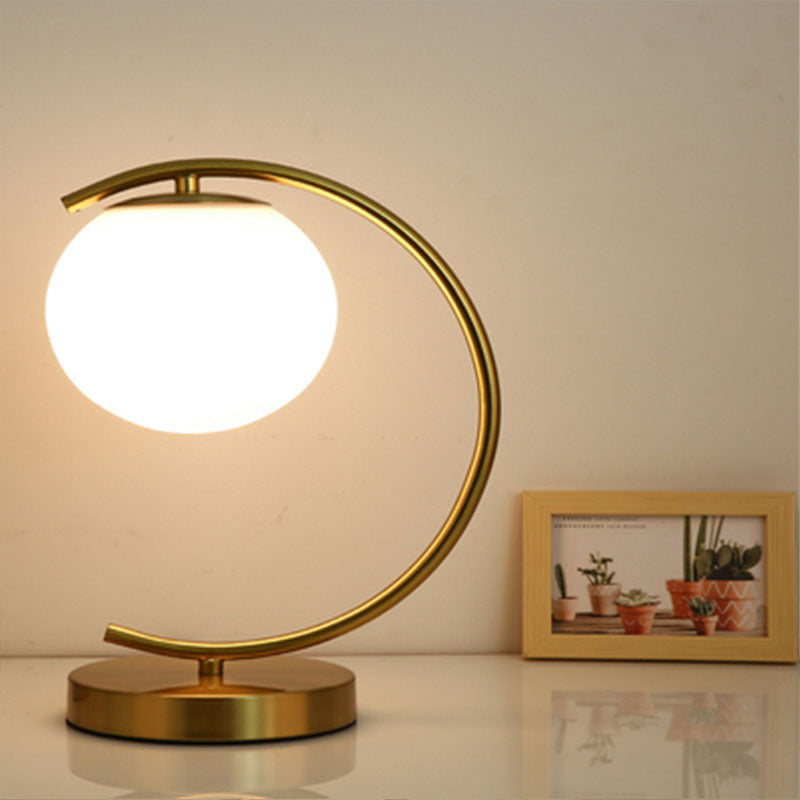 HEIKESZ Table Lamp Decoration Post-Modern Nordic Reading Eye Protection Golden Living Room Room Bedside Large Quantity from Youyi