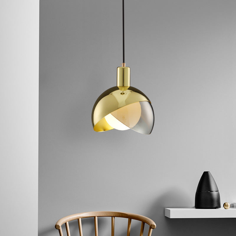 HEIKESZ Nordic glass small chandelier simple modern creative restaurant bar clothing store window bedroom bedside decorative chandelier lamp light fixtures for celling light