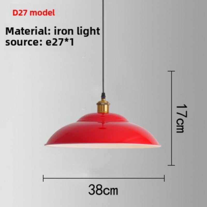 HEIKESZ Red industrial style retro Japanese restaurant hot pot restaurant store shop simple single head lampshade hotel special chandelier