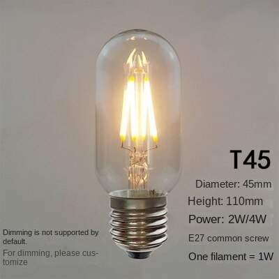 HEIKESZ 【One-year warranty, free shipping】E27 Screw LED Bulb Edison Light Source Single Lamp Creative Shop Bar Restaurant with Plug Switch Chandelier