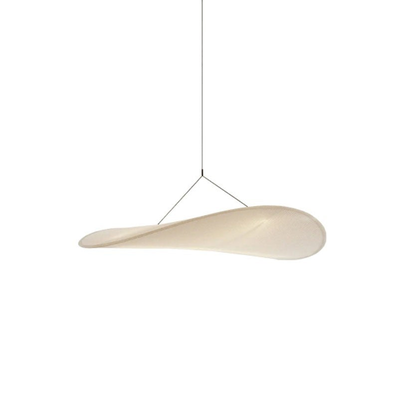 HEIKESZ Japanese Style Chandelier Simple Bedroom Light Nordic Art Silk Cloth Designer Famous Restaurant Tea Room Lighting