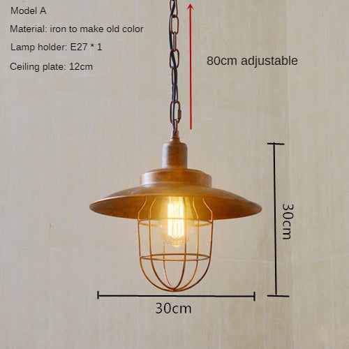 HEIKESZ American Retro Dining Room Coffee Shop Pub Bar Snack Milk Tea Shop Creative Industrial Chandelier Restaurant Table Lamp LED Light for Bedroom Night Aesthetic Room Lamp