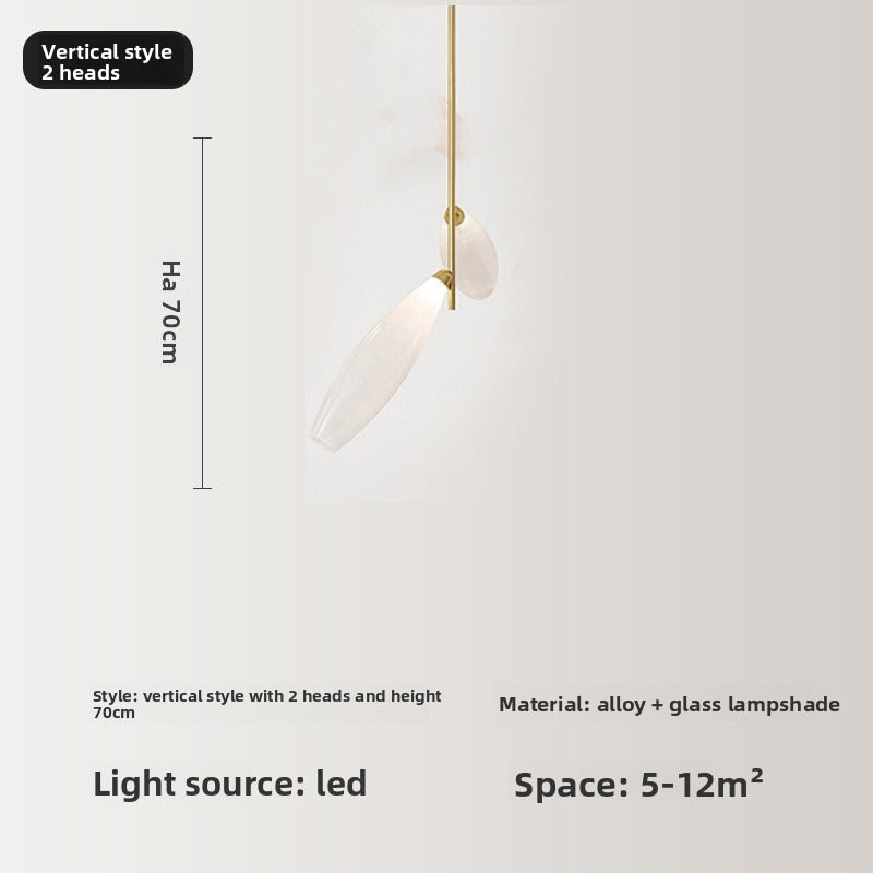 HEIKESZ Nordic Creative Glass Pendant Light Modern Minimalist Dining Room Ceiling Lamp Designer Restaurant Lighting Stylish Bar Hanging Lamp for Living Room