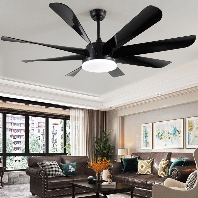 HEIKESZ Fan lighting large size ceiling fan lighting simple modern large wind hall fan lighting Ceiling fan large wind silent retro electric fan home dining