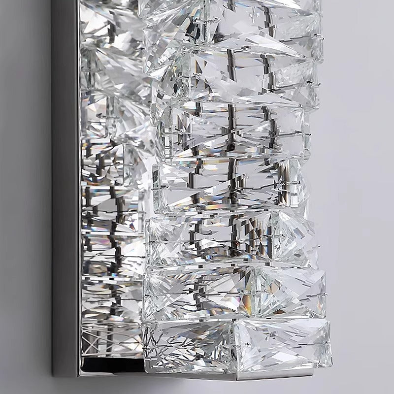HIEKESZ craftsman light luxury bedside crystal lamp staircase porch lamp light luxury living room sofa TV background wall grille wall lamp light fixtures for celling light