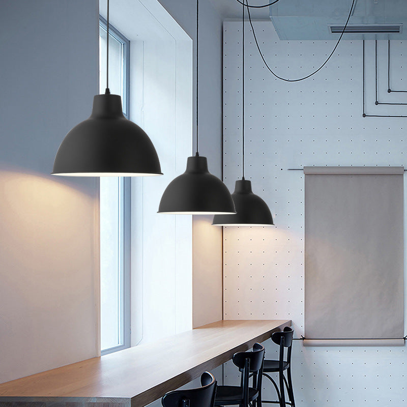 HEIKESZ Food chandelier single head Nordic simple Zhongshan lamps and lanterns Food store commercial retro chandelier Industrial style restaurant small chandelier