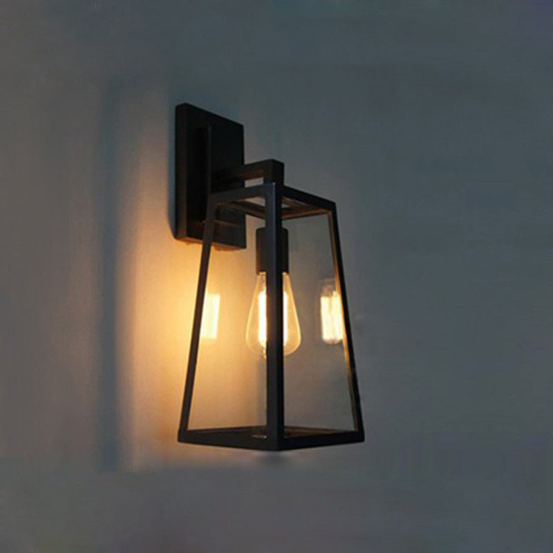 HEIKESZ Retro LOFT Industrial Style Living Room Wall Lamp American Country Farmhouse Barn Gooseneck Wall Lamp Cafe B & B Balcony Light