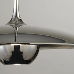 HEIKESZ Nordic UFO Pulley Chandelier Bauhaus Style Removable Lighting for Living Room Dining Room Cafe