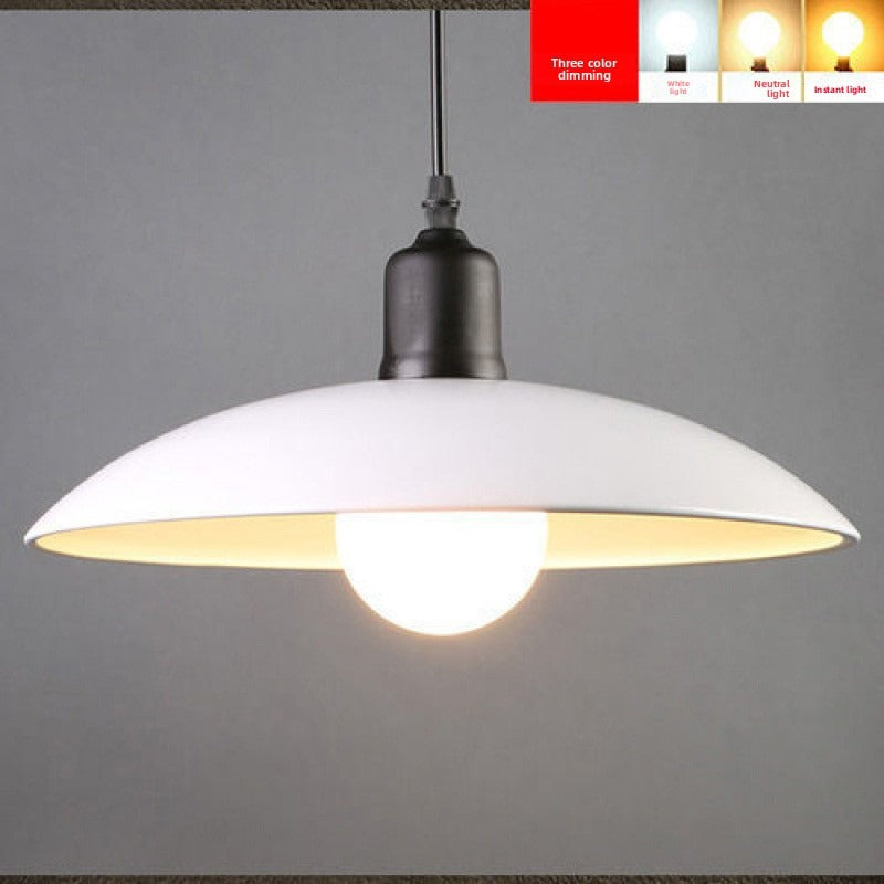 HEIKESZ Industrial Vintage Ceiling Light Retro Pendant Lamp for Cafe Restaurant Bar Single Head Iron Cover Lighting Fixture