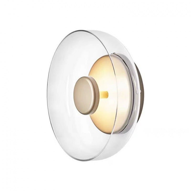 HEIKESZ Nordic postmodern wall lamp bedroom bedside living room background wall creative designer hotel simple medieval glass lamp light fixtures for celling light
