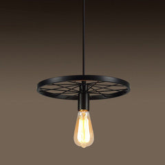 HEIKESZ American Country Creative Personality Industrial Style Chandelier Restaurant Clothing Store Bar Iron Wheel Creative Chandelier american style retro outdoor indoor retro bedroom lamp american-style Industrial wind