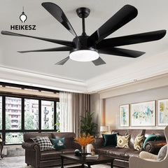 HEIKESZ Fan lighting large size ceiling fan lighting simple modern large wind hall fan lighting Ceiling fan large wind silent retro electric fan home dining
