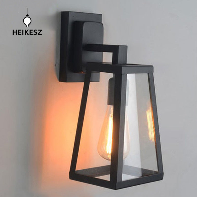 HEIKESZ Retro LOFT Industrial Style Living Room Wall Lamp American Country Farmhouse Barn Gooseneck Wall Lamp Cafe B & B Balcony Light