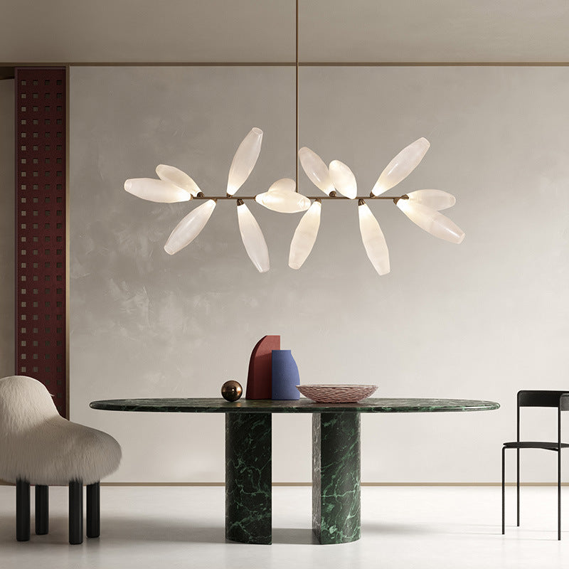 HEIKESZ Nordic Creative Glass Pendant Light Modern Minimalist Dining Room Ceiling Lamp Designer Restaurant Lighting Stylish Bar Hanging Lamp for Living Room