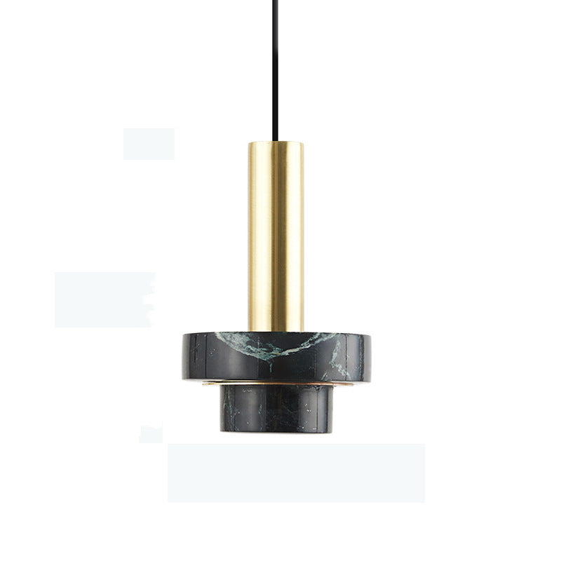 HEIKESZ Nordic Marble Pendant Lamp Creative Personality Affordable Luxury Lighting for Dining Room Bedroom Bar Counter Porch Small Droplight Light Fixtures for Celling
