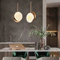 HEIKESZ Creative simple marble chandelier living room bedside designer restaurant bar Chinese hotel decoration LED chandelier lamp light fixtures for celling lights