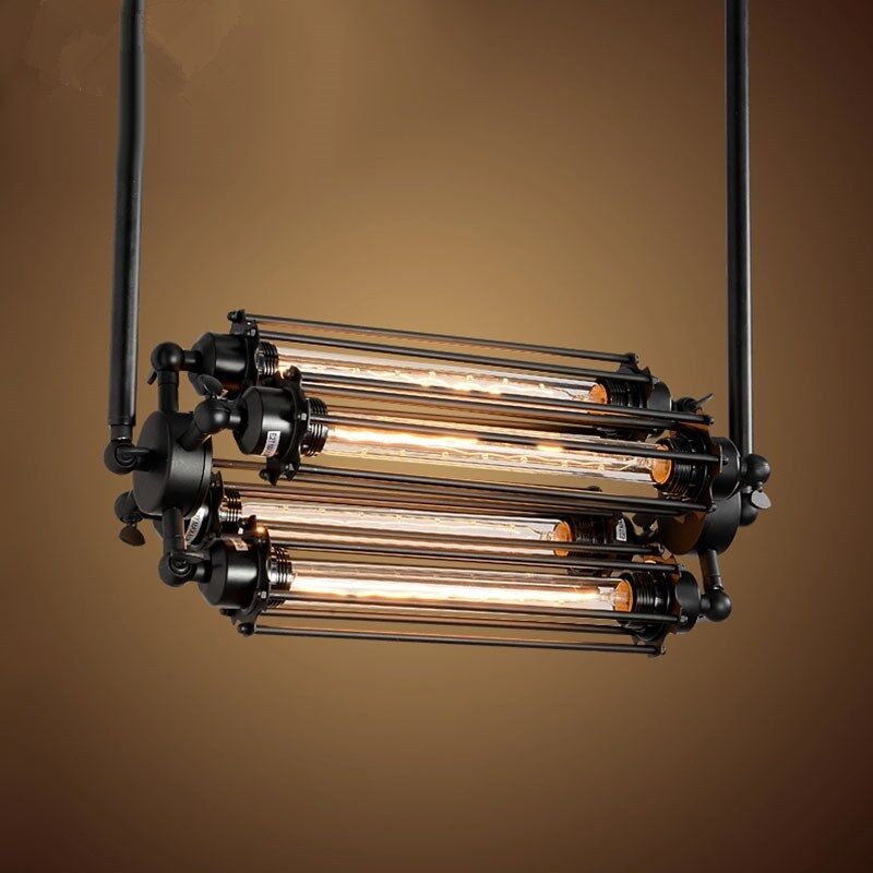 HEIKESZ American Country Creative Flute Chandelier Retro Industrial Loft Chandelier Cafe Aisle Flute Chandelier american style retro outdoor indoor retro bedroom lamp american-style Industrial wind