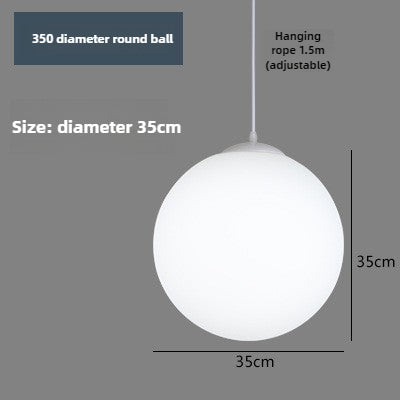 HEIKESZ Simple modern restaurant ball chandelier single head round bar clothing store staircase aisle shopping mall large ball lamp lighting fixtures for celling lights