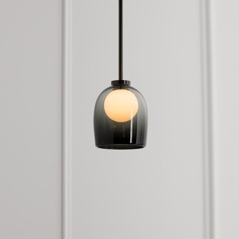 HEIKESZ Postmodern creativity gradual change soot glass small chandelier American art restaurant sofa porch designer chandelier lamp light fixtures for celling lights