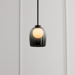 HEIKESZ Postmodern creativity gradual change soot glass small chandelier American art restaurant sofa porch designer chandelier lamp light fixtures for celling lights