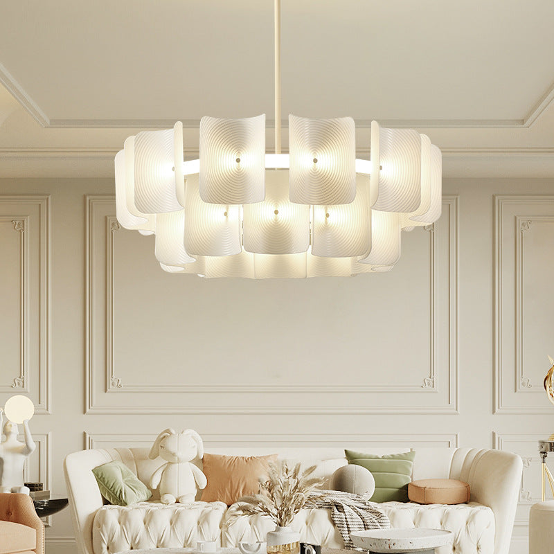 HEIKESZ Japanese wabi wind living room dining room chandelier French cream wind light luxury bedroom simple 2024 new Zhongshan lamp light fixtures for celling light