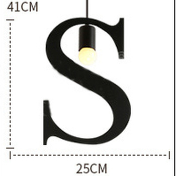 HEIKESZ Retro Personalized Letter Chandelier Wrought Iron Creative Restaurant and Cafe Bar Clothing Store English Letter Assembled Lamp american style retro outdoor indoor retro bedroom lamp american-style Industrial wind