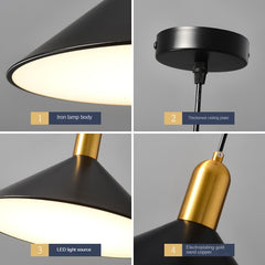HEIKESZ Modern Restaurant Chandelier Nordic Loft Lamp in the Living Room Creative Personality Art Industrial Style Retro Lamps Cross-Border Supply