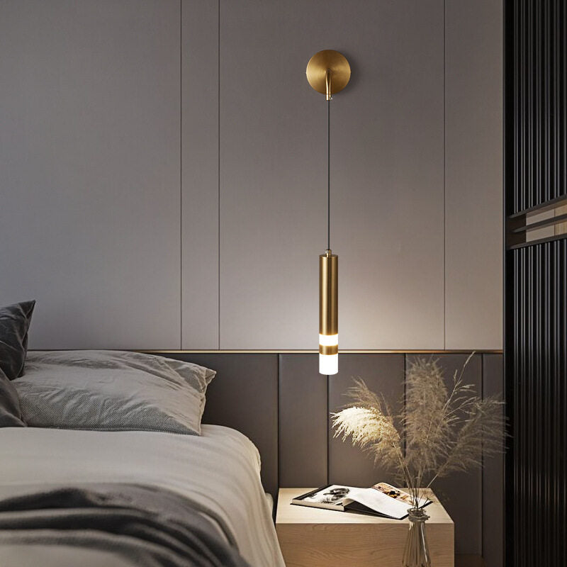 HEIKESZ Modern Minimalist Bedside Wall Lamp Nordic Creative Reading Light Warm Room Lamps for Bedroom Living Room Lighting Ceiling Chandelier