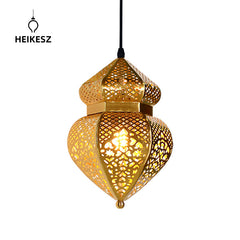 HEIKESZ Xinjiang Arab South East Asia Thai style chandelier Hotel restaurant B & B Inn aisle hollow carved chandelierChandelier, restaurant light, living room light
